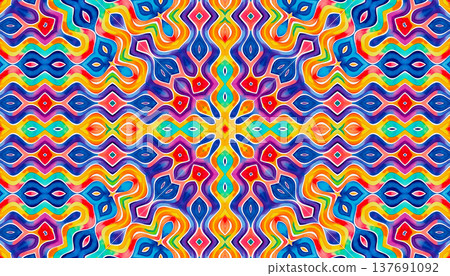 Bright multicolor background with colorful abstract pattern Bright multicolor background with colorful abstract pattern 137691092