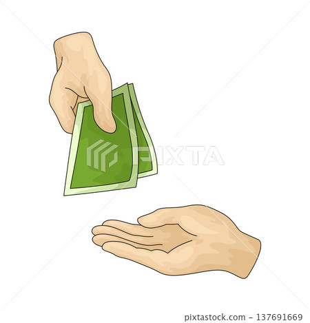 Illustration of Infaq Illustration of Infaq 137691669