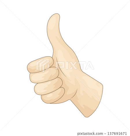 Illustration of Thumbs Up 137691671