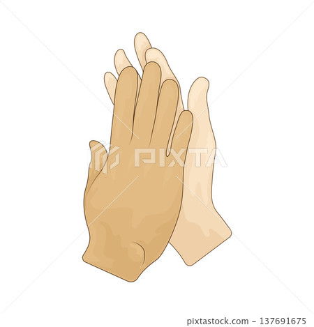 Illustration of High Five 137691675