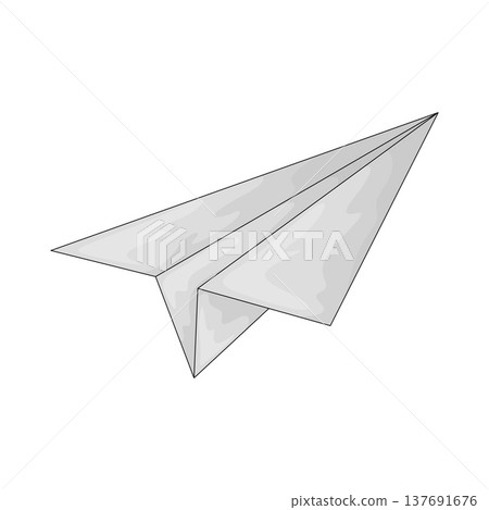 Illustration of Paper Airplane Illustration of Paper Airplane 137691676