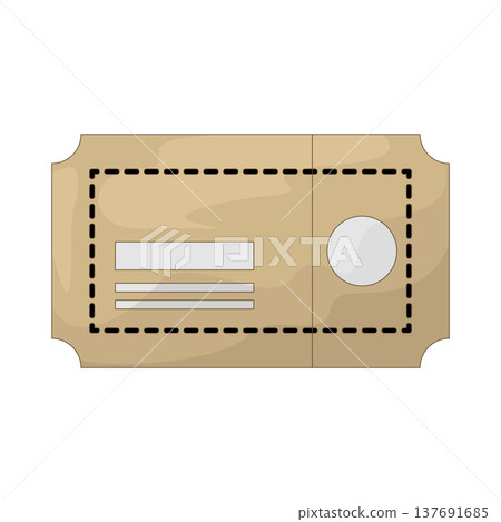 Illustration of Movie Ticket 137691685