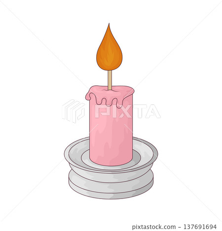Illustration of Candle Illustration of Candle 137691694