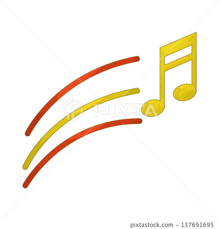 Illustration of Music Note Illustration of Music Note 137691695