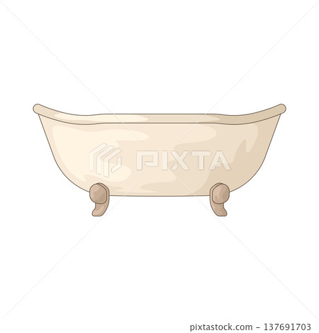 Illustration of Bathtub Illustration of Bathtub 137691703