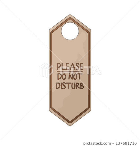 Illustration of Do Not Disturb sign Illustration of Do Not Disturb sign 137691710