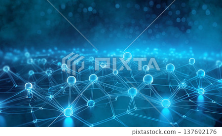 網路數位空間影像。藍色空間。 137692176