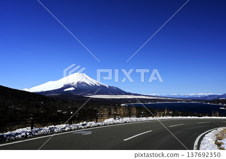 A view of Mt. Myojin in Lake Yamanaka in March (Photo taken near the Mt. Myojin Panorama Platform in Lake Yamanaka) A view of Mt. Myojin in Lake Yamanaka in March (Photo taken near the Mt. Myojin Panorama Platform in Lake Yamanaka) 137692350