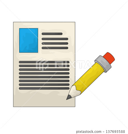 Illustration of content writing Illustration of content writing 137693588