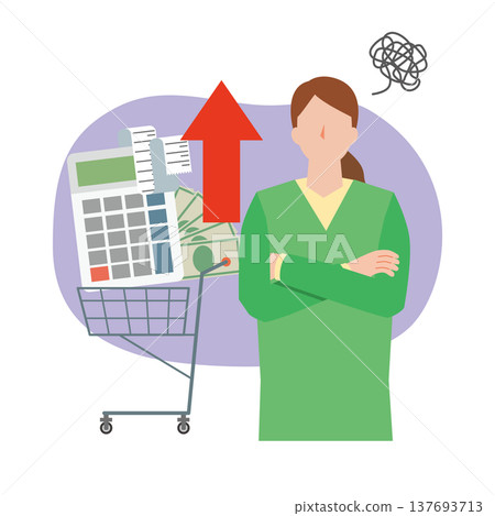 女性正努力應對物價上漲的問題 137693713