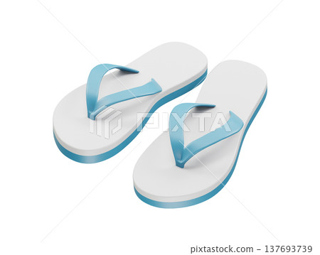 Sandals icon illustration 3d rendering Sandals icon illustration 3d rendering 137693739