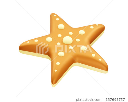 Starfish 3D Icon Illustrations render 137693757