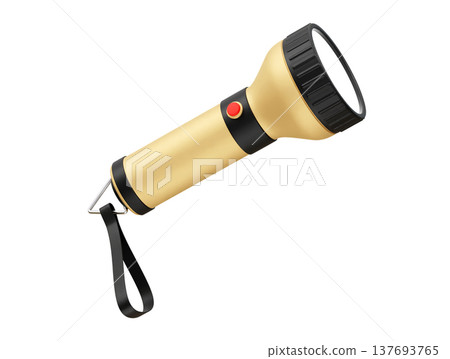 Flashlight icon vector rendering 3d 137693765