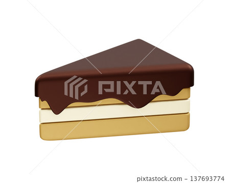 Birthday cake icon illustration 3d 137693774