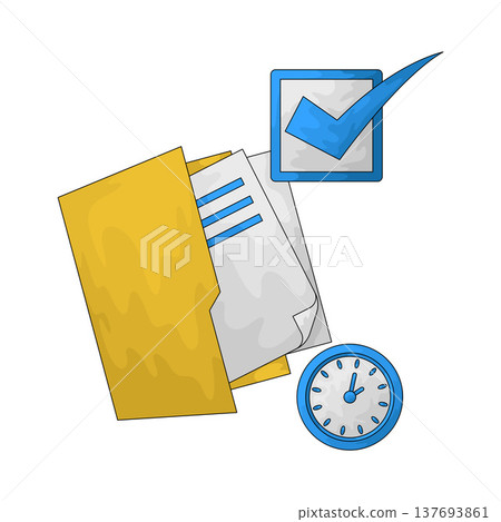 Illustration of Approved Illustration of Approved 137693861