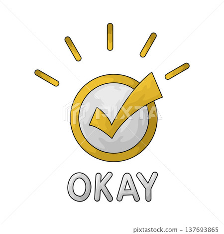 Illustration of okay Illustration of okay 137693865