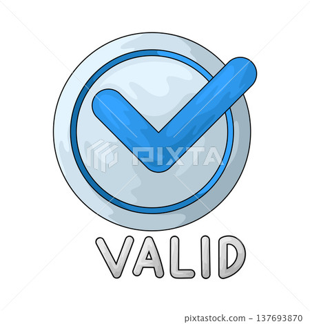 Illustration of Valid Illustration of Valid 137693870