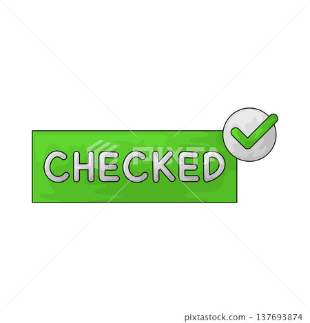 Illustration of Checked  137693874