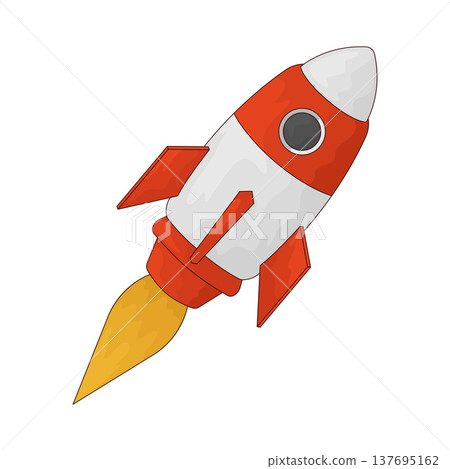 Illustration of rocket Illustration of rocket 137695162