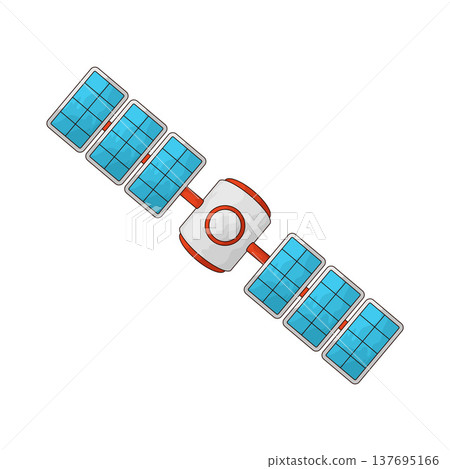 Illustration of Satellite Illustration of Satellite 137695166