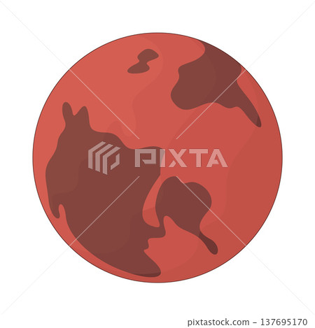 Illustration of Mars Illustration of Mars 137695170