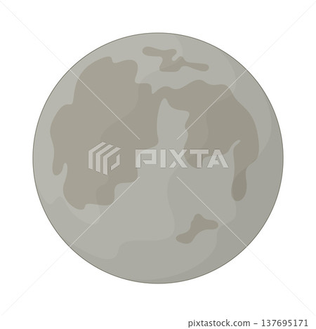 Illustration of Moon Illustration of Moon 137695171