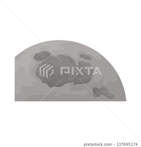 Illustration of Lunar Surface Illustration of Lunar Surface 137695174