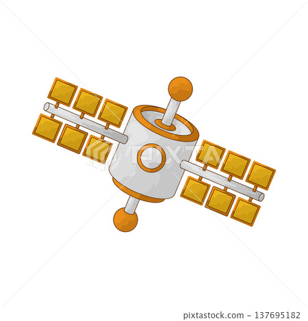 Illustration of Space Satellite 137695182