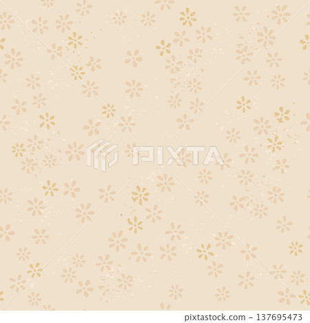 小碎花無縫圖案，日式風格 137695473