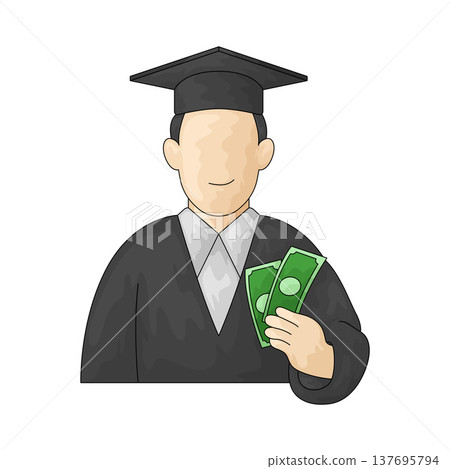 Illustration of Education Corruption 137695794