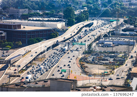 Image of an American freeway Image of an American freeway 137696247