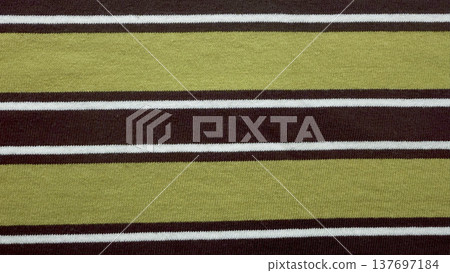 closeup olive green brown white striped knit fabric texture earthy pattern for apparel design backgrounds and wallpaper banners closeup olive green brown white striped knit fabric texture earthy pattern for apparel design backgrounds and wallpaper banners 137697184