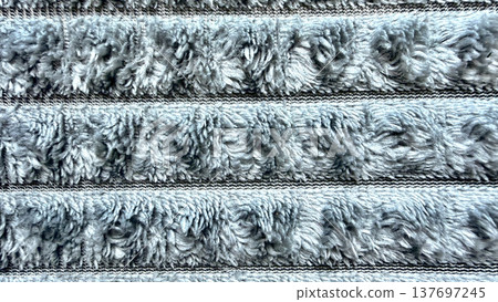 soft fluffy gray chenille striped fabric texture for web design and branding soft fluffy gray chenille striped fabric texture for web design and branding 137697245