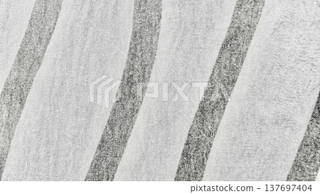 closeup wavy gray striped fabric texture abstract pattern soft curves monochrome background ideal wallpaper banner 137697404
