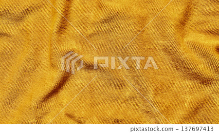 lustrous golden corduroy texture rippling folds warm mustard hue abstract closeup luxury backdrop autumn wallpaper elegant banner design 137697413
