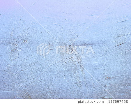 abstract light blue plaster wall texture featuring subtle brown scratch mark evoking serene imperfection minimalist background wallpaper with ample copy space 137697468