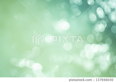 Green-colored, sparkling background material 137698030