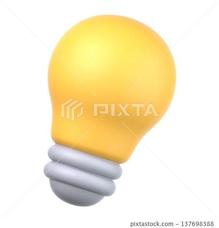 3D燈泡靈感圖標 137698388