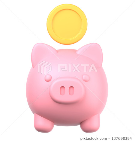 3D小豬存錢筒圖標 137698394