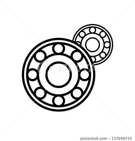 Ball Bearing icon vector design element templates simple and modern Ball Bearing icon vector design element templates simple and modern 137699733