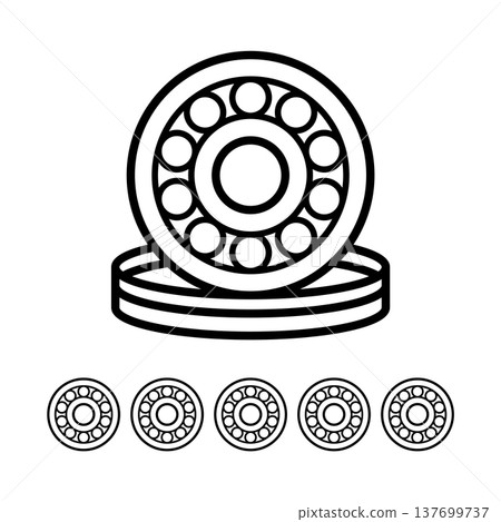 Ball Bearing icon vector design element templates simple and modern Ball Bearing icon vector design element templates simple and modern 137699737