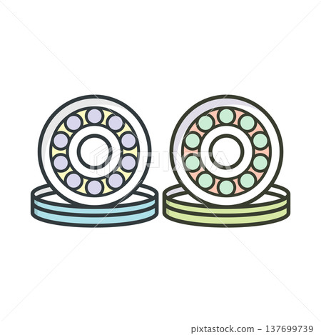 Ball Bearing icon vector design element templates simple and modern Ball Bearing icon vector design element templates simple and modern 137699739