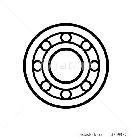 Bearing icon vector design templates simple and modern Bearing icon vector design templates simple and modern 137699871
