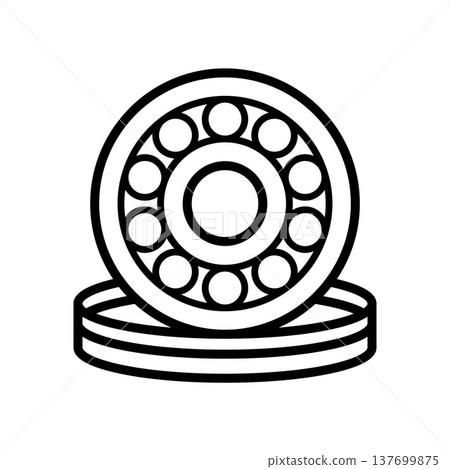 Bearing icon vector design templates simple and modern Bearing icon vector design templates simple and modern 137699875