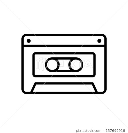 Cassette Tape icon vector design templates Cassette Tape icon vector design templates 137699916