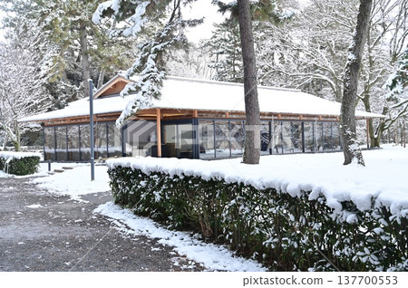 Snowscape at Nakadachiuri Rest Area (Kyoto Imperial Garden) 137700553