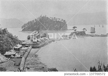老照片，1894年，長崎市高保島。 137700572