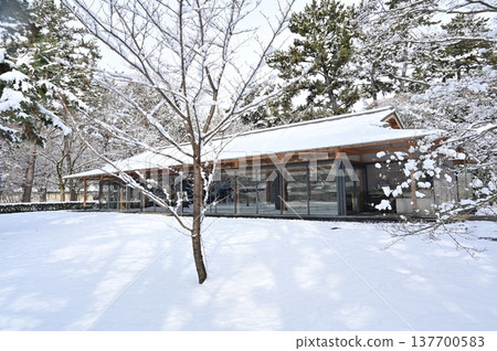 Snowscape at Nakadachiuri Rest Area (Kyoto Imperial Garden) 137700583