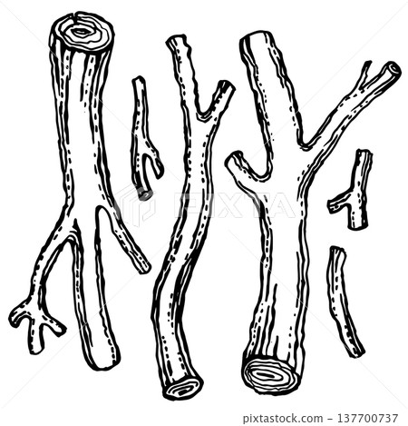 "A set of wood branches " "A set of wood branches " 137700737