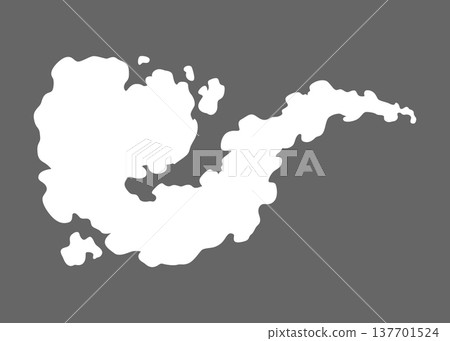 Smoke cloud icon. Vector special effect of puff or steam cloud. Fire blast, smog or fume. Dust or vapor template. Cartoon design white element of comic book Smoke cloud icon. Vector special effect of puff or steam cloud. Fire blast, smog or fume. Dust or vapor template. Cartoon design white element of comic book 137701524